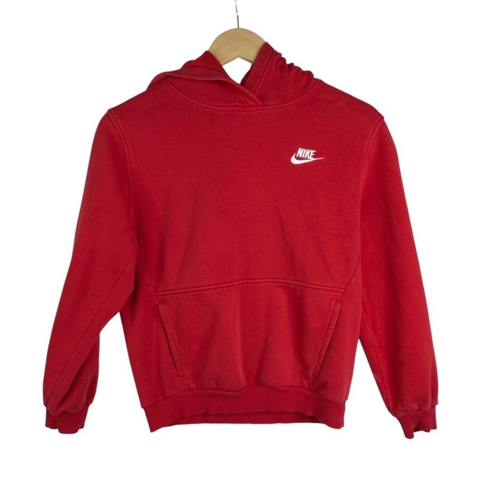 Nike Girls Red Hoodie Size Large